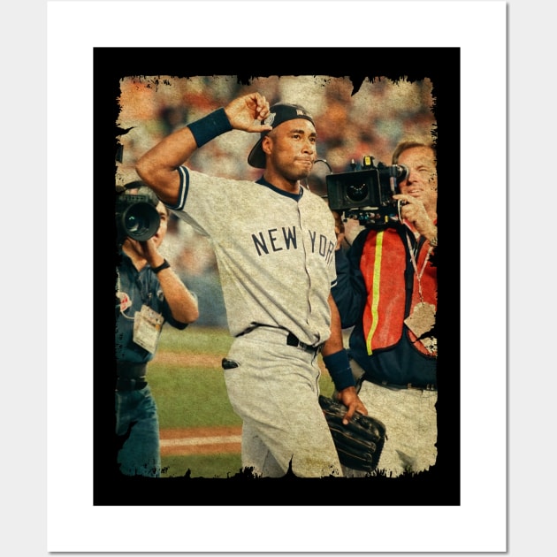 Bernie Williams in New York Yankees Wall Art by SOEKAMPTI